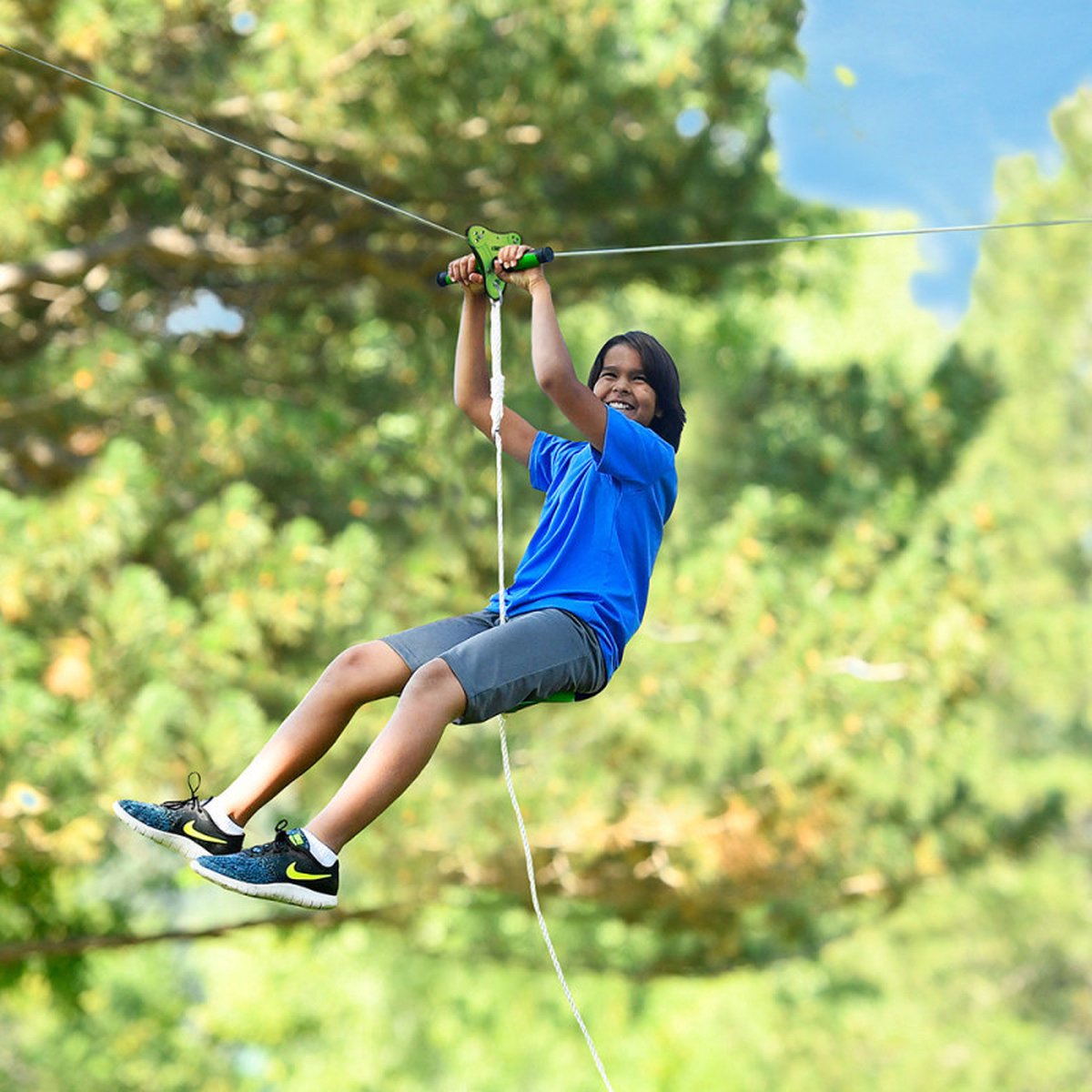 Slackers Zipline (tokkelbaan) Set Falcon 12m met RVS kabel