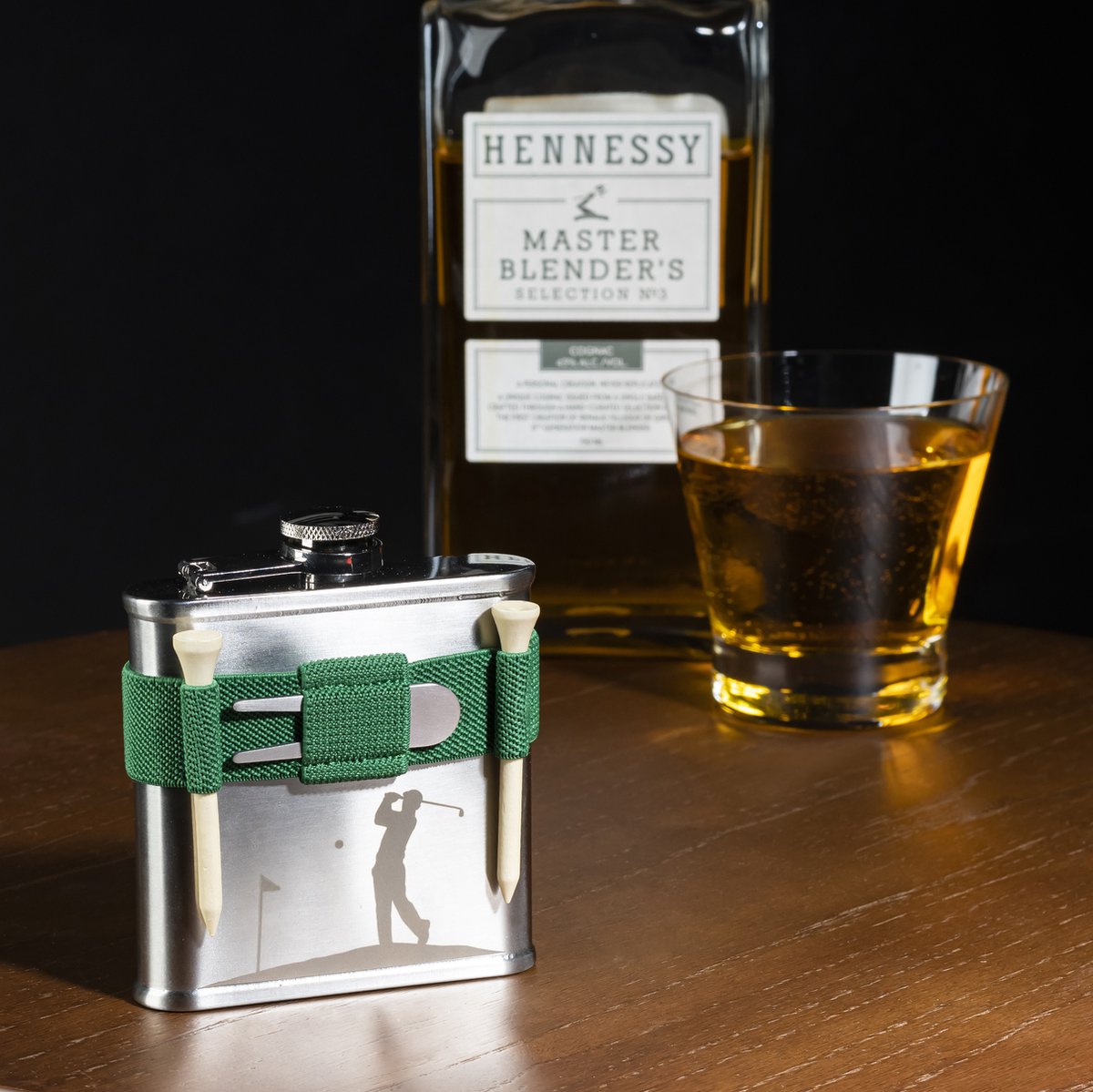 Kikkerland Liquor & Whiskey Heupfles Veldfles Hip Flask Roestvrij