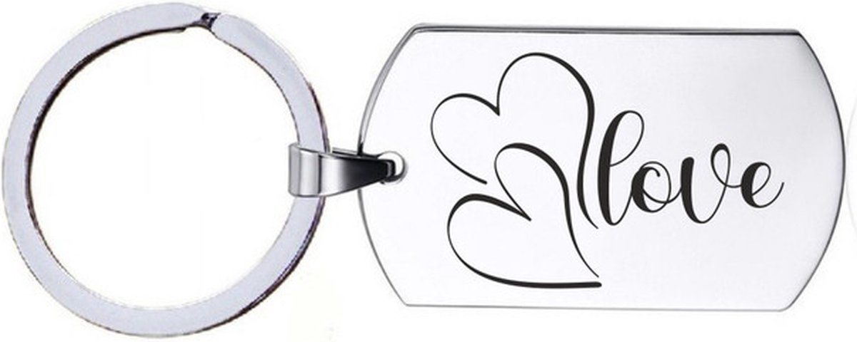 Sleutelhanger RVS - Love