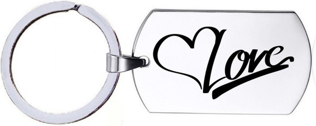 Sleutelhanger RVS - Love