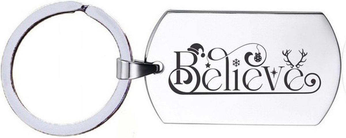 Sleutelhanger RVS - Believe