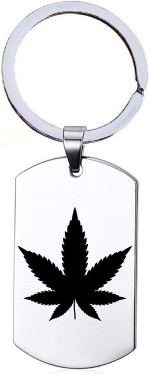 Sleutelhanger RVS - Weed