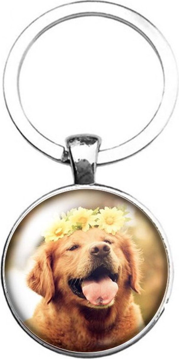 Sleutelhanger Glas - Hond