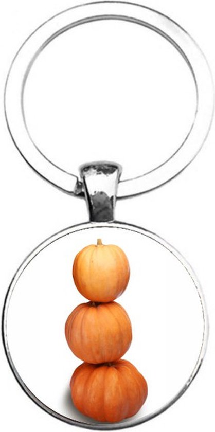 Sleutelhanger Glas - Pompoenen