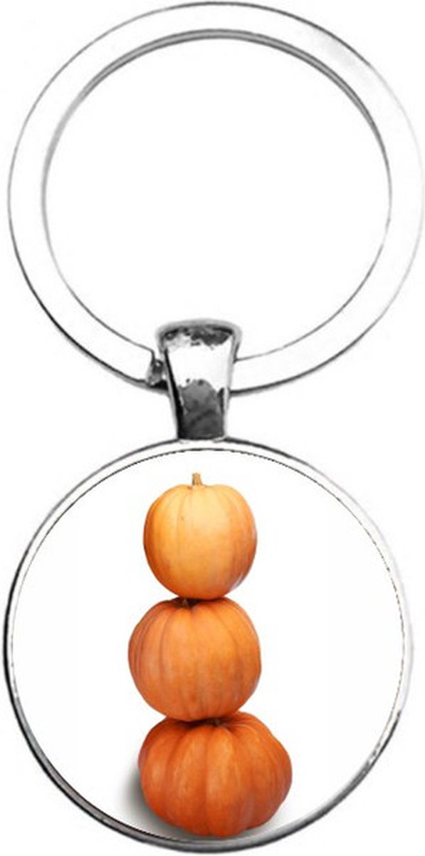 Sleutelhanger Glas - Pompoenen