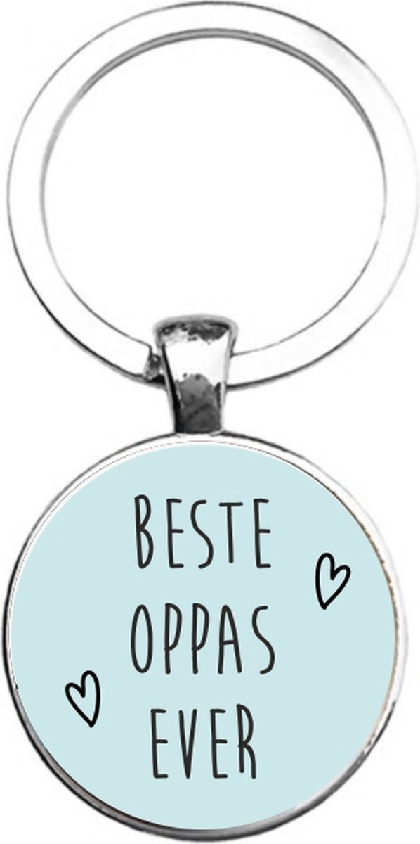 Sleutelhanger Glas - Beste Oppas Ever