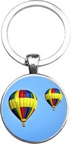 Sleutelhanger Glas - Luchtballonnen