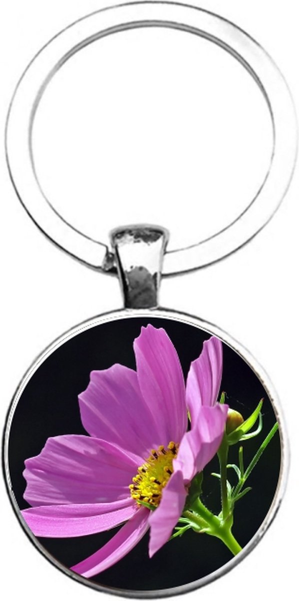 Sleutelhanger Glas - Bloem