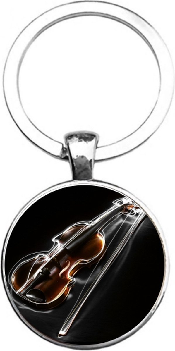Sleutelhanger Glas - Viool