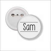 Button Met Speld 58 MM - Sam