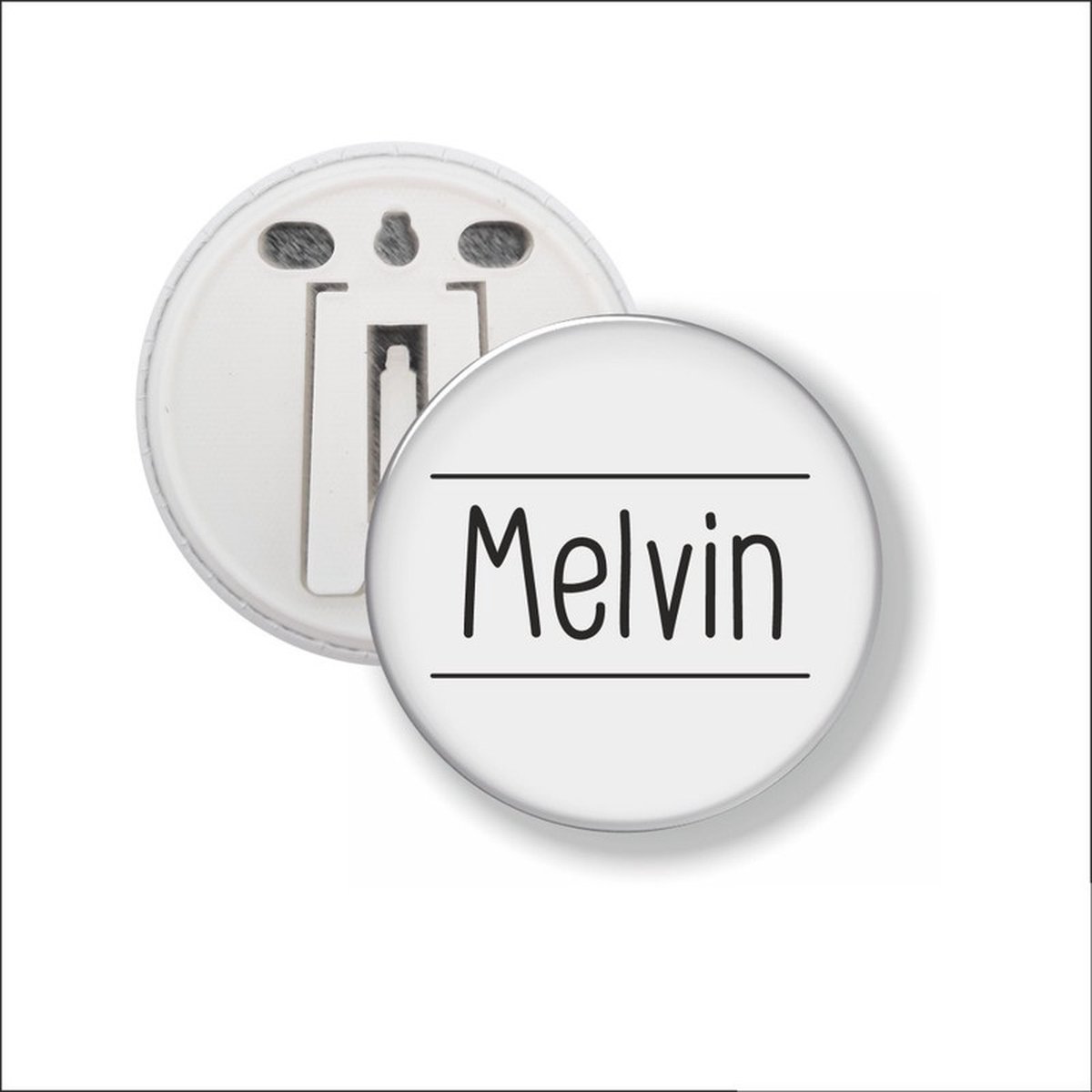 Button Met Clip 58 MM - Melvin