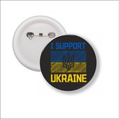 Button Met Speld - I Support Ukraine - Oekraine