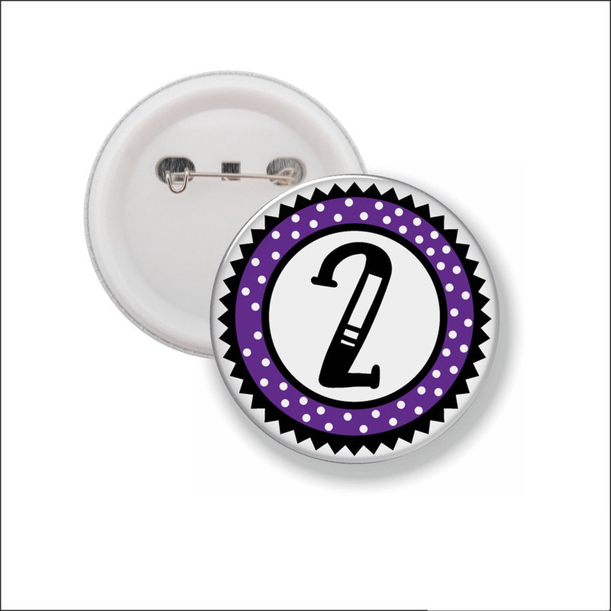 Button Met Speld 58 MM - 2