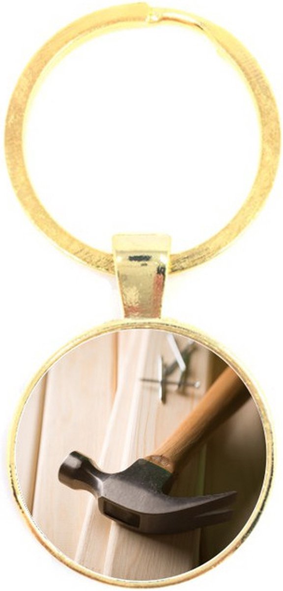 Sleutelhanger Glas - Hamer