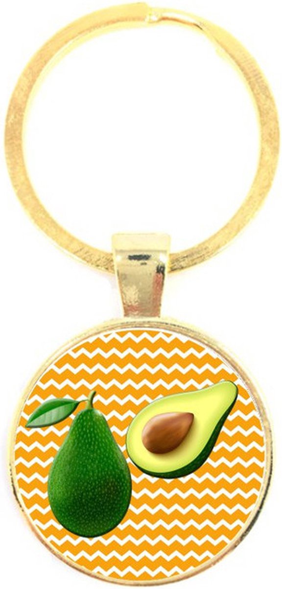 Sleutelhanger Glas - Avocado