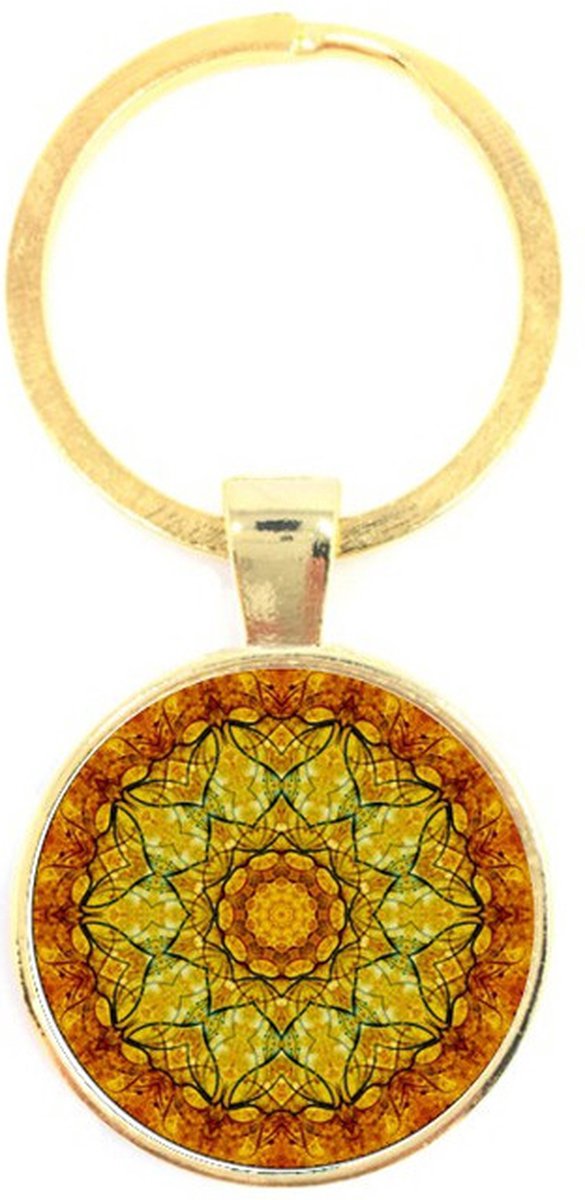 Sleutelhanger Glas - Mandala