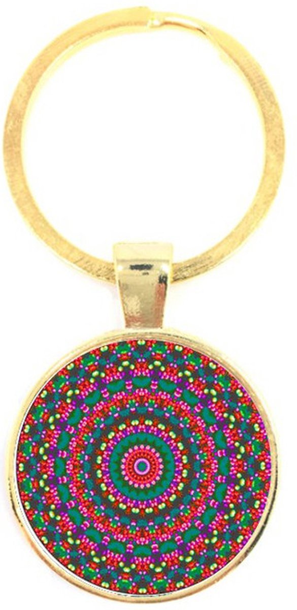 Sleutelhanger Glas - Mandala
