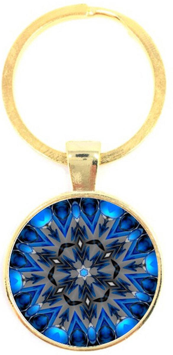 Sleutelhanger Glas - Mandala