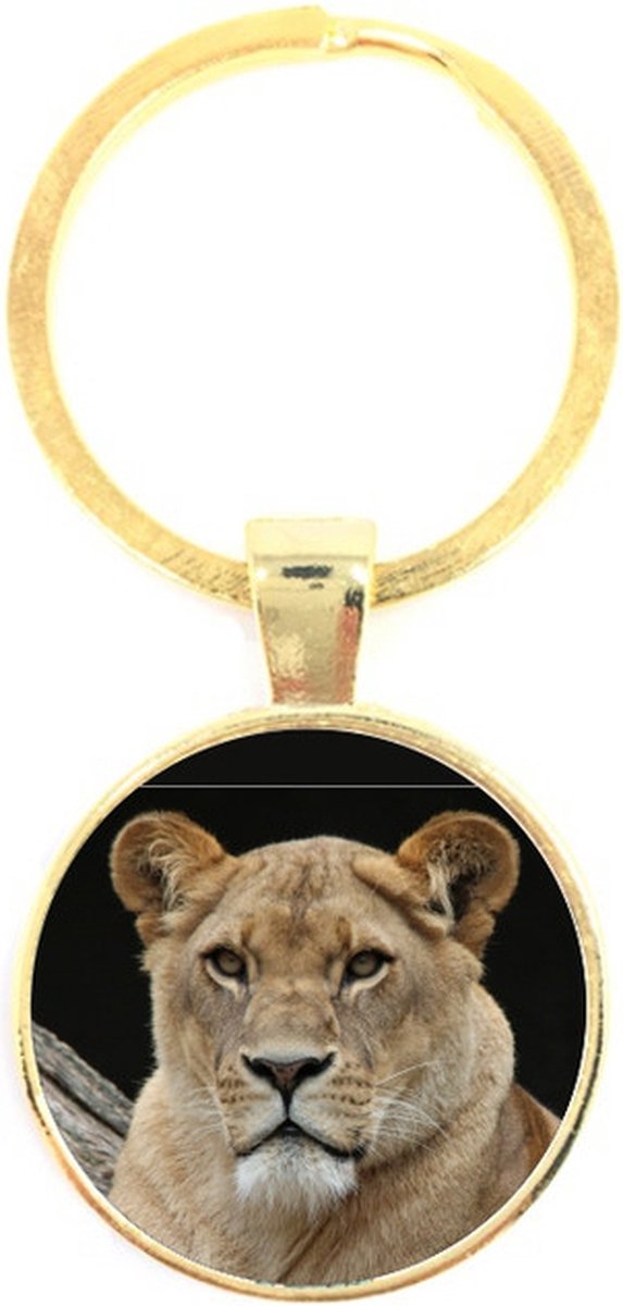 Sleutelhanger Glas - Leeuw