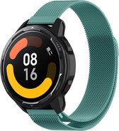 Strap-it Smartwatch bandje Milanese - geschikt voor Xiaomi Mi Watch / Watch S1 / Watch S1 Pro / Watch 2 Pro / S1 Active / Amazfit Pace / Amazfit Stratos 2 / 2s / 3 - groen