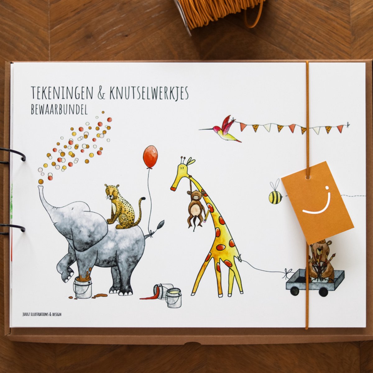 Goedkoopste Juulz Illustrations - A3 bewaarbundel tekeningen & knutselwerkjes - tekeningen bewaren - knutselen - tekeningen bewaarbundel - knutselwerkjes bewaarbundel