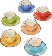 mokkakopjes , Koffiekopjes , espressokopjes - kopjes - Cappuccino kopjes / SET  6