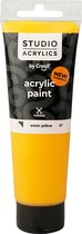 Acrylverf - Geel Warm Yellow (#07) - Semi Dekkend - Creall Studio - 120ml - 1 fles
