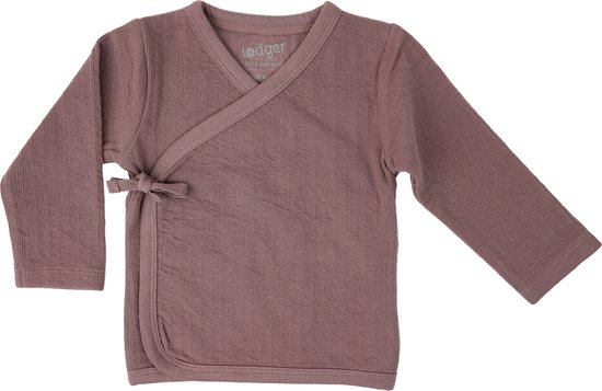 Lodger Wrap Shirt Bébé taille 56 - Topper - 100% Katoen - Hydrophile - Ajustement parfait - Élastique - Wrap - Oeko-Tex - Violet