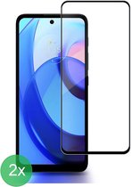 Geschikt Voor: Motorola Moto E20 / E30 / E40 Full Screenprotector 2x - screen protector - volledige glas - bescherming - beschermglas - ZT Accessoires