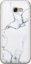 Casimoda® hoesje - Geschikt voor Samsung A5 2017 - Marmer Grijs - Backcover - Siliconen/TPU - Grijs