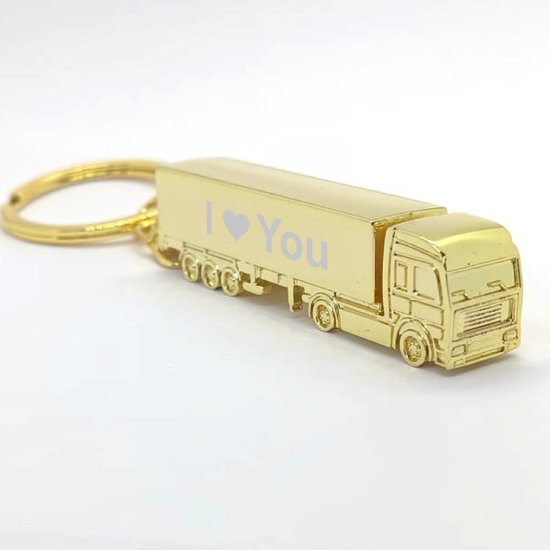 Vrachtwagen Sleutelhanger - I Love You