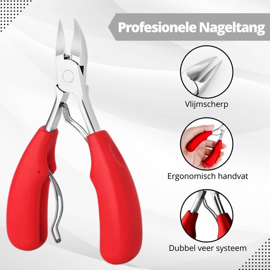 Nageltang - kopknipper - Japans model - voor de dikste kalk (nagels