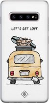 Casimoda® hoesje - Geschikt voor Samsung S10 Plus - Let's Get Lost - Backcover - Siliconen/TPU - Multi