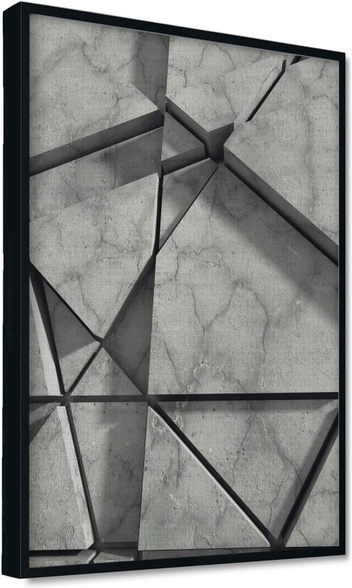 Akoestisch schilderij AcousticPro® - paneel met achtergrond van beton - Design 89