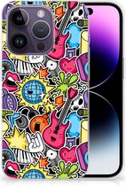 Hoesje Geschikt voor iPhone 14 Pro Telefoon Hoesje Punk Rock