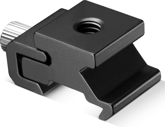 Neewer®  - Black Metal Cold Shoe Flash Stand Adapter Met 1/4-inch -20 - Statiefschroef (5 Pakjes) - Neewer
