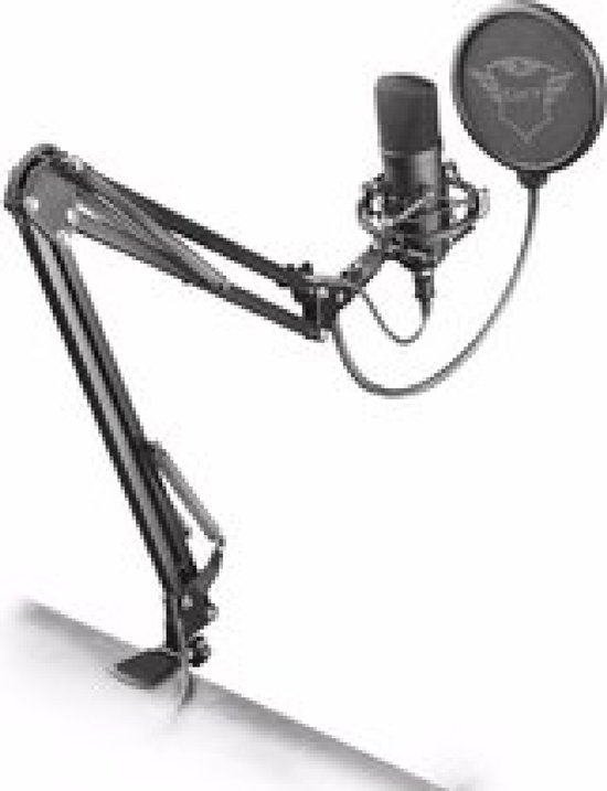 Trust GXT 252 Emita Plus - Microphone de studio avec bras - Gaming - USB -  Zwart