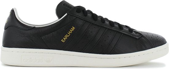 adidas Originals Earlham - Heren Sneakers Sportschoenen Schoenen Leer Zwart GW5759 - Maat EU 44 2/3 UK 10