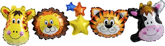 Jungle Decoratie - Verjaardag versiering- Ballonnen - Jungle Ballon Slinger - Jungle Versiering - Dieren Ballonnen -Fienosa