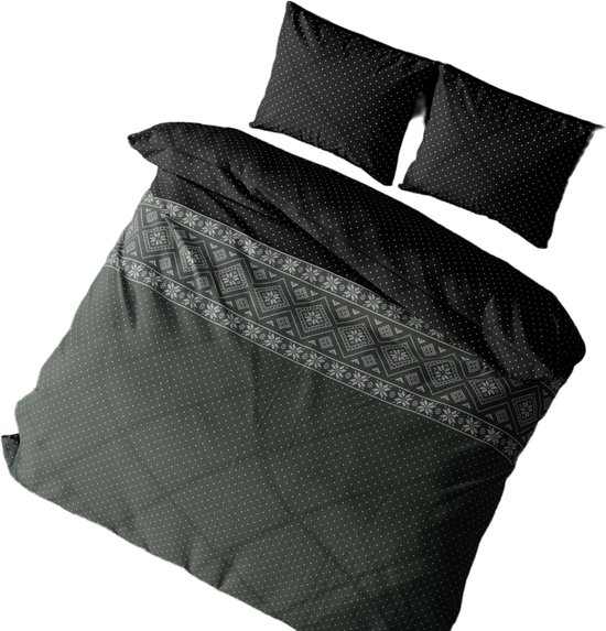 Snoozing Palm Leaves Parure de lit en flanelle avec 2 taies d