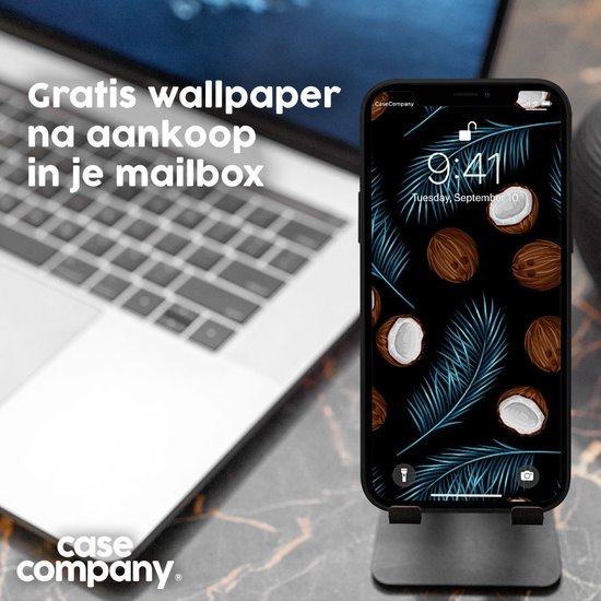 Case Company® - Coque pour iPhone 14 - Noix de coco - Coque de téléphone biodégradable - Tous les côtés et Protection des bords de l'écran