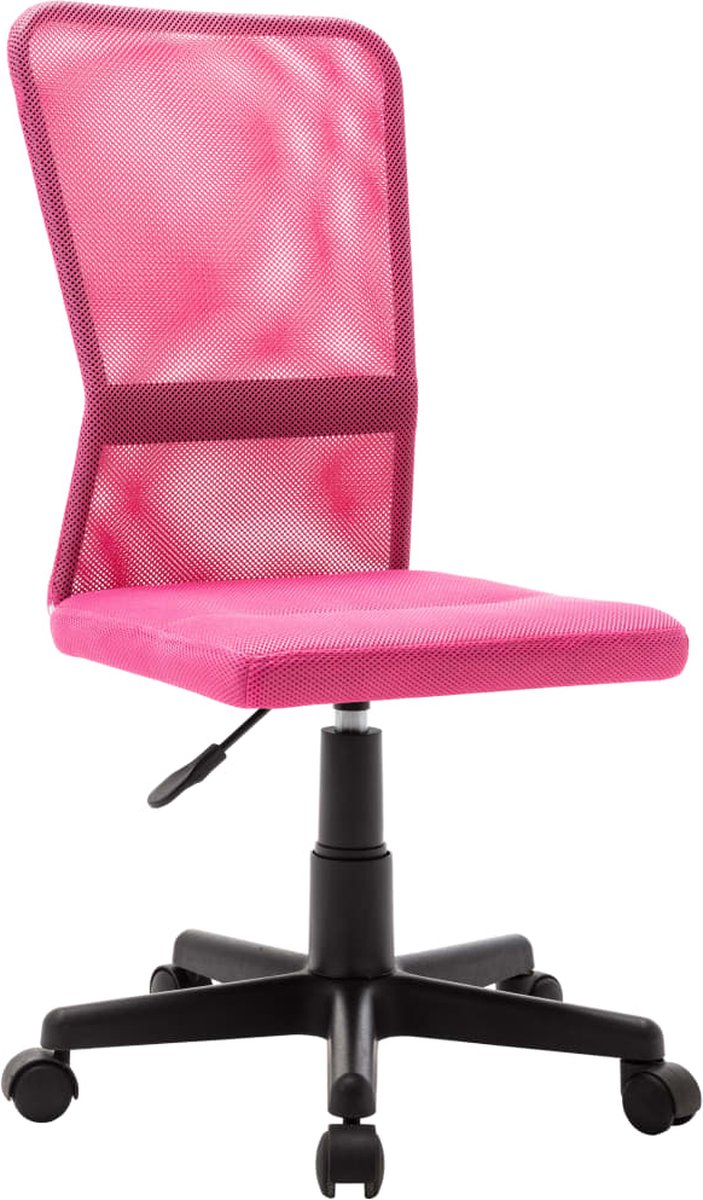 Prolenta Premium - Kantoorstoel 44x52x100 cm mesh stof roze