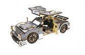 Bouwpakket 3D Puzzel Sportauto met Vleugeldeuren van hout- kleur