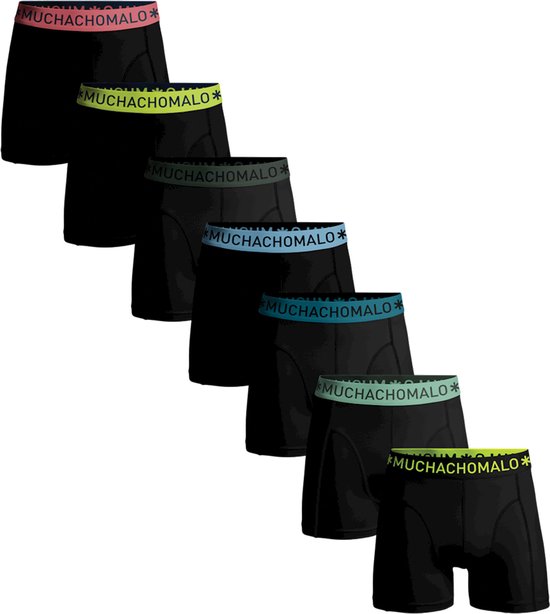 Muchachomalo Heren Boxershorts - 7 Pack - Maat S - 95% Katoen - Mannen Onderbroeken