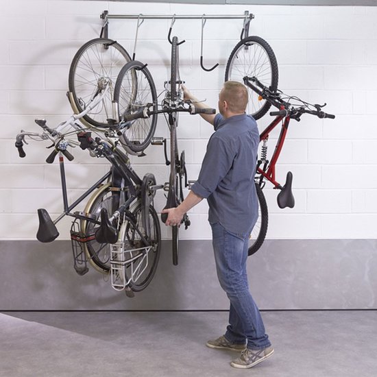 Mottez - Porte-vélos - Support mural SLIDE pour porte-vélos (5 vélos  suspendus)