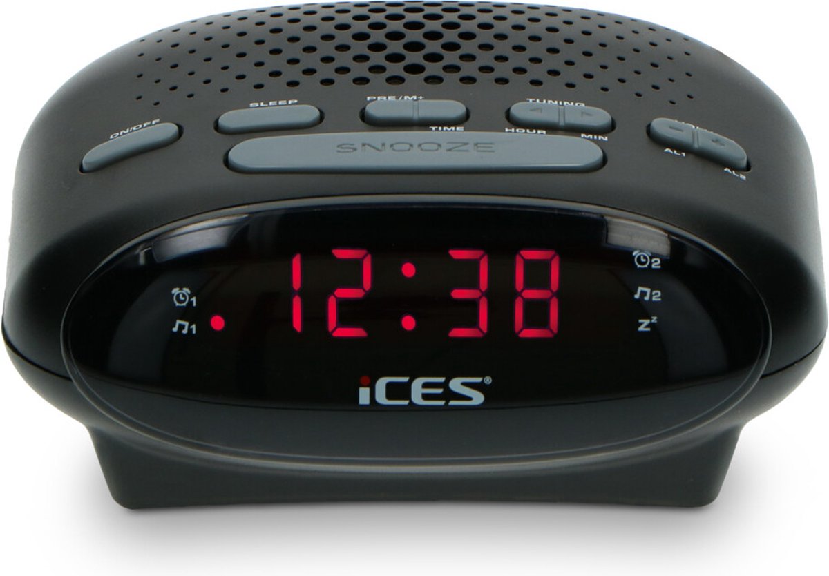 Image of 5x Alecto Wekkerradio Zwart