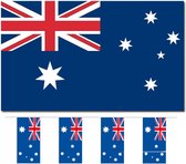 Bellatio Decorations - Vlaggen versiering set - Australie - Vlag 90 x 150 cm en vlaggenlijn 4 meter