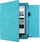 iMoshion Ereader Cover / Hoesje Geschikt voor Kobo Aura H2O - iMoshion Vegan Leather Bookcase - Lichtblauw