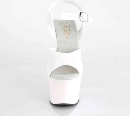 Pleaser - ADORE-708N Sandale avec bride à la cheville, Chaussures de pole dance - Chaussures de pole dance - 44 Chaussures - Wit