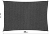 Shadow Comfort - rechthoek - 300x500cm - zonnedoek - HDPE - Waterdoorlatend - Antraciet - 3x5m DuoColor Carbon Black